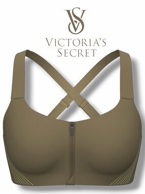 Victoria's Secret VSX Knockout Front-Zip Close Sports Bra in the Size 38D